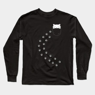 Cat inside a pocket Long Sleeve T-Shirt